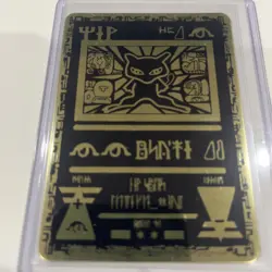 METAL Pokemon TCG Ancient Mew Metal Promo Card - 1999/2000 Pokemon Black Gold - Image 2