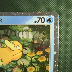 TRIPLE WHOLE SWIRLS 🌀💫 Psyduck 007 Mega Cosmos Holo Promo Pokemon Card - Image 4