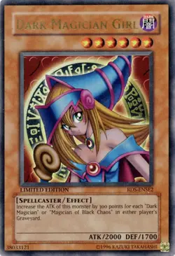 Lightly Played Dark Magician Girl RDS-ENSE2 Limited Edition Ultra Rare YuGiOh - Image 1