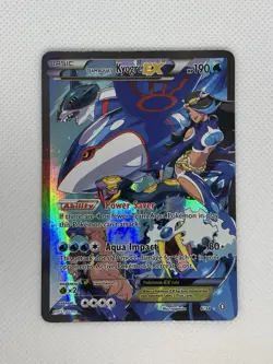 Pokemon Card Team Aqua's Kyogre EX 6/34 Double Crisis - DMG - Image 1
