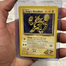 Pokemon Card - Lt. Surge's Electabuzz Gym Heroes 27/132 Rare Vintage Pokemon MP+ - Image 1