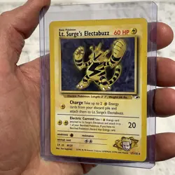 Pokemon Card - Lt. Surge's Electabuzz Gym Heroes 27/132 Rare Vintage Pokemon MP+ - Image 2