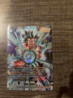 Son Goku FB09-037 Alternate Art Dual Evolution Dragon Ball Card English Fusion - Image 1