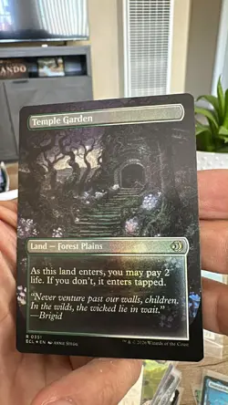 Temple Garden #351 FOIL MTG Lorwyn Eclipsed (ECL) Magic The Gathering Rare Land - Image 2