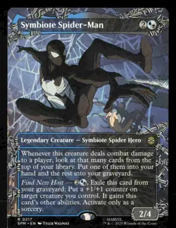 MTG SPM Symbiote Spider-Man (Borderless) Normal NM - Image 1