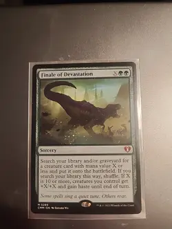 MTG Commander Masters Finale of Devastation Borderless Card NM-Mint Condition - Image 1