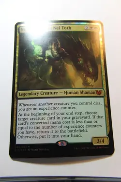 MTG Meren of Clan Nel Toth x1-Foil -Commander 2015 Oversized-Lightly Played - Image 1