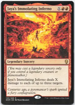 Jaya's Immolating Inferno Normal R Dominaria 133 NM - Image 1