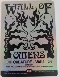 Wall of Omens (1518) Foil MTG Secret Lair Drop Series English NM-Mint - Image 1