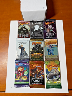 MTG RARE! Sealed Booster PackS Lot (9) MTG, Lord of the Rings Kamigawa Kaldheim - Image 1