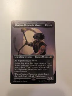 MTG - Chainer, Dementia Master (Borderless)-Dominaria Remastered NM/M Condition - Image 1