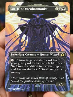 Xu-Ifit Osteoharmonist 294 MTG Edge of Eternities Hand Painted Altered Art Tentz - Image 1
