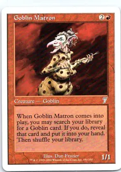 #191 Goblin Matron MTG 7th Edition Uncommon - Image 1