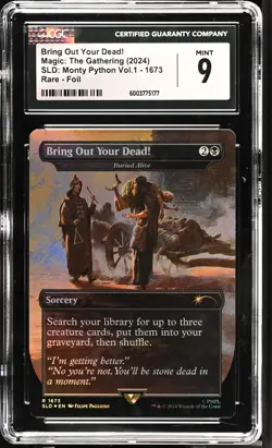 BURIED ALIVE Secret Lair Bring Out Your Dead! - Foil Rare CGC 9 MTG [Nostalgium] - Image 1