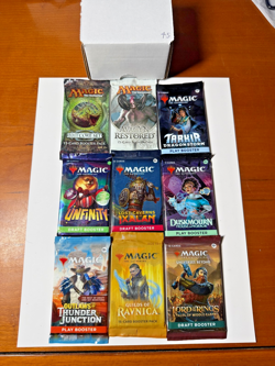 MTG RARE! Sealed Booster PackS Lot (9) MTG, Lord of the Rings Kamigawa Kaldheim - Image 1