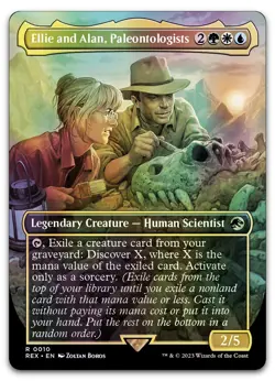 Ellie and Alan, Paleontologists (Borderless) #10 (Foil) LP Jurassic World - Image 1