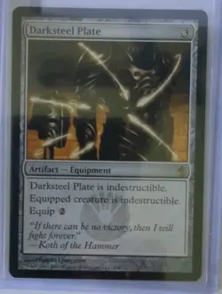 MtG Darksteel Plate - Mirrodin Besieged (MTG) - Image 1