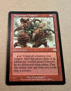 Aggravated Assault - Onslaught - MTG - Magic the Gathering - Image 1