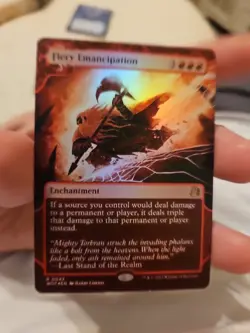 Fiery Emancipation Wilds of Eldraine: Enchanting Tales Foil - Image 1