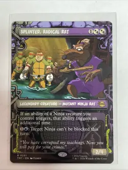Splinter, Radical Rat (Showcase) Teenage Mutant Ninja Turtles #251 Rare - Image 1