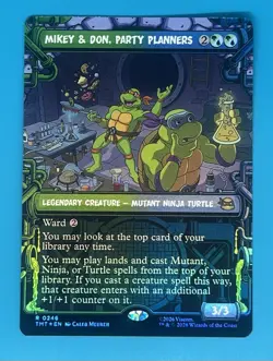 Mikey & Don, Party Planners (Showcase) Teenage Mutant Ninja Turtles Foil - Image 1