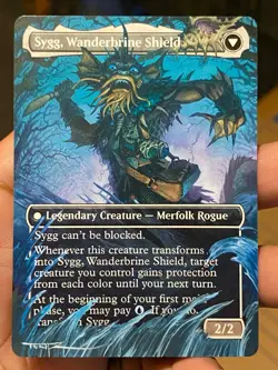 Sygg, Wanderwine Wisdom MTG Lorwyn Eclipsed Hand Painted Full Altered Art Tentz - Image 2