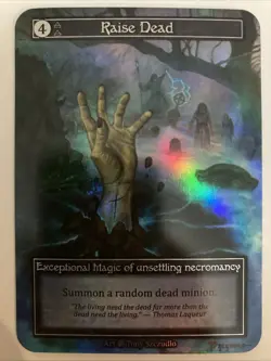 FOIL Exceptional Raise Dead - Beta NM Sorcery: Contested Realm - Image 1