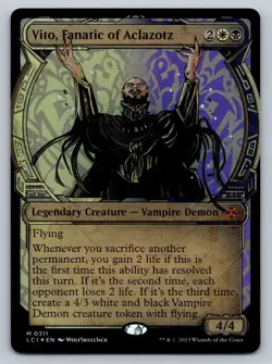 MTG Lost Caverns of Ixalan #311 Showcase Foil Vito, Fanatic of Aclazotz Mythic - Image 1
