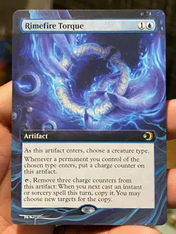 Rimefire Torque Showcase MTG Lorwyn Eclipsed Hand Painted Full Altered Art Tentz - Image 1