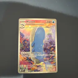 2025 Pokemon Journey Together Wailord Illustration Rare 162/159 NM - Image 1