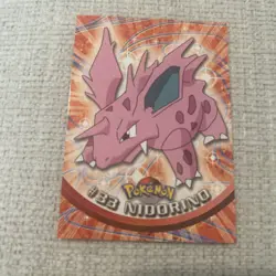 #33 Nidorino, Pokemon TCG Red Logo Topps TV Animation Edition, Reg, NM - Image 1