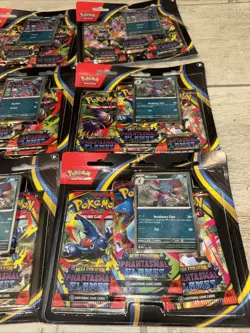 NEW! Pokemon Phantasmal Flames ME02 - 3-Pack Blister - Lot Of 9 - IN HAND - Image 4