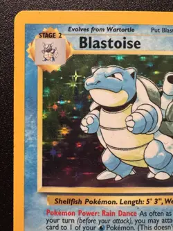 Blastoise 2/102 Base Set Pokemon Card Holo Foil Rare MP - Image 3
