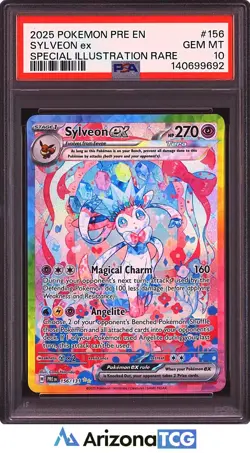 Pokemon 2025 Sylveon ex 156/131 SIR Prismatic Evolutions GEM MINT PSA 10 - Image 1