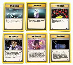 Sabrina, Imposter Oak, Sleep, ... Vintage Pokemon Trainer Cards High Grade Lot - Image 1