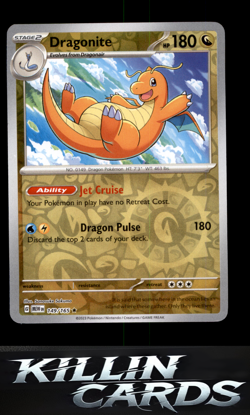 Reverse Holofoil Dragonite 149/165 Rare SV: Scarlet & Violet 151 Pokemon Card NM - Image 1