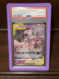 Pokemon Mewtwo & Mew GX 71/236 Unified Mind #71 Tag Team GEM MINT PSA 10 - Image 1