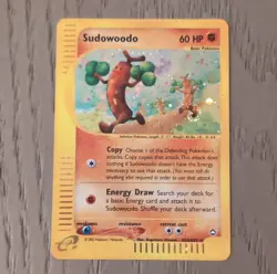 Pokemon Sudowoodo H24/H32 Aquapolis Holo Rare Basic 60 HP 2002 English - Image 1