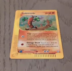 Pokemon Sudowoodo H24/H32 Aquapolis Holo Rare Basic 60 HP 2002 English - Image 2