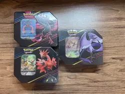 ✅ 🦅 Pokemon TCG: Crown Zenith Tin (Galarian Moltres- Zapdos- Articuno) FULL SET - Image 1
