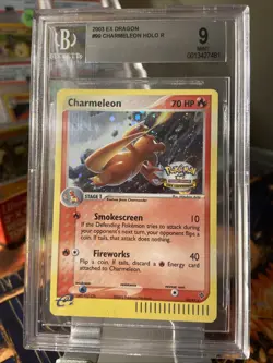 Pokemon Charmeleon 99/97 2003 EX Dragon Holo STATE CHAMPIONSHIPS BGS 9 MINT - Image 1