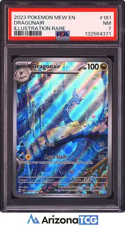 Pokemon 2023 Dragonair 181/165 Illustration Rare Scarlet & Violet 151 PSA 7 - Image 1