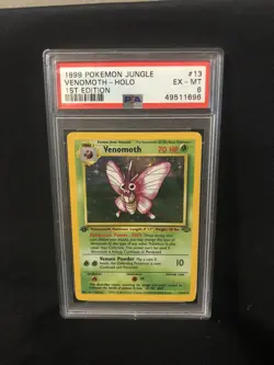 PSA 6 1999 Pokemon Jungle Venemoth Holo 1st Edition - Image 1