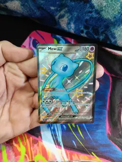 Pokemon TCG Mew EX 216/091 Paldean Fates Full Art Shiny Ultra Rare NM Condition - Image 2