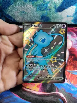 Pokemon TCG Mew EX 216/091 Paldean Fates Full Art Shiny Ultra Rare NM Condition - Image 3