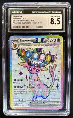 2023-25 Pokemon SV Black Star Promos - SVP EN Espeon ex #175 CGC 8.5 - Image 1