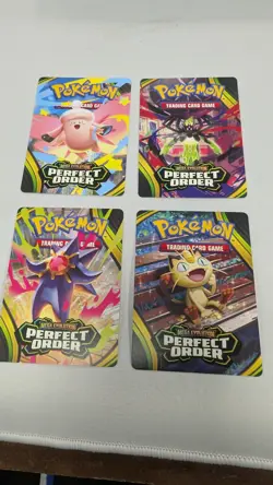 Pokemon TCG Mega Evolution - Perfect Order Trainer Tips Art Card Set - Image 1