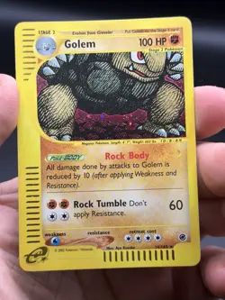 Golem Holo Rare 14/165 Expedition Pokemon English E-reader WOTC NM - Image 3