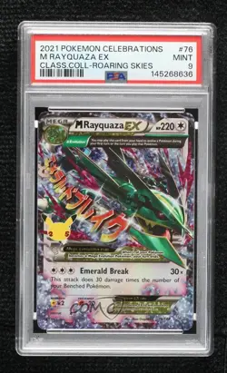Mega Rayquaza EX Pokemon Celebrations Classic Collection #76/108 PSA 9 MINT - Image 1