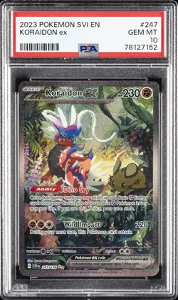 2023 POKEMON SVI EN-SCARLET & VIOLET #247 KORAIDON EX PSA 10 - Image 1